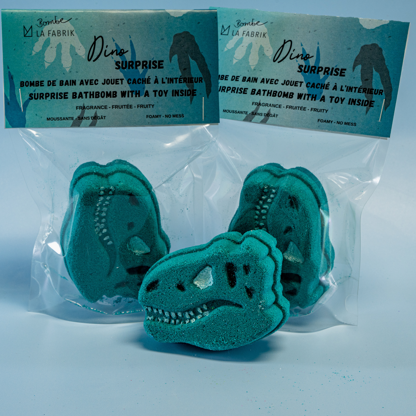 Bombe de bain surprise - Coucou dino (nouveau modèle)