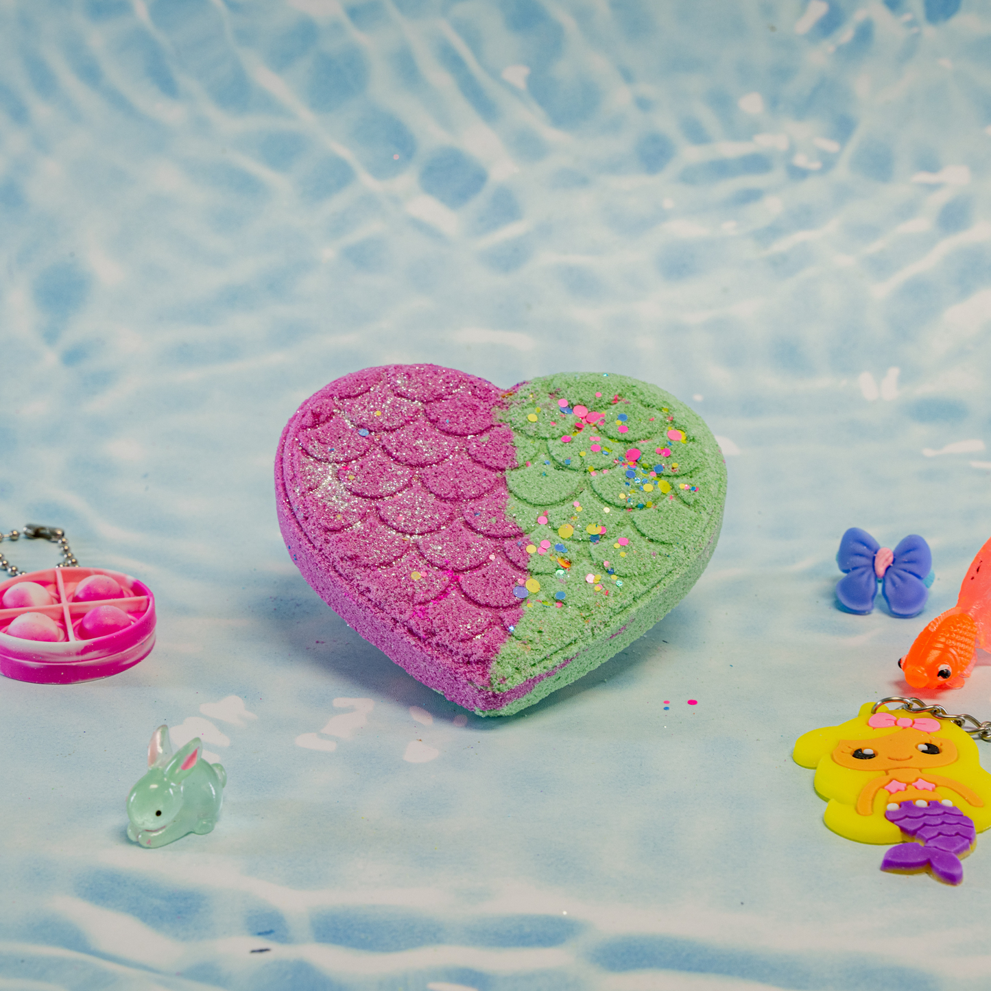 Bombe de bain surprise - Cœur Sirène