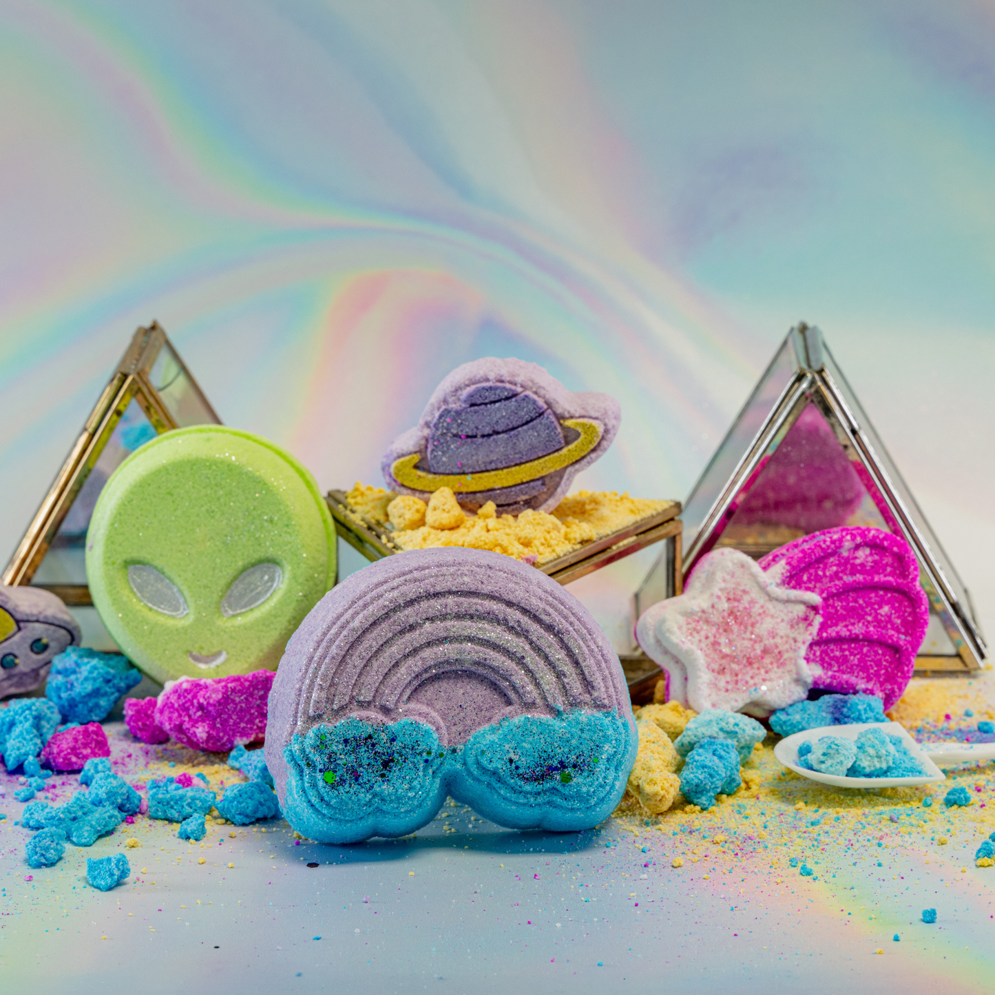 Bombe de bain surprise - Arc-en-ciel