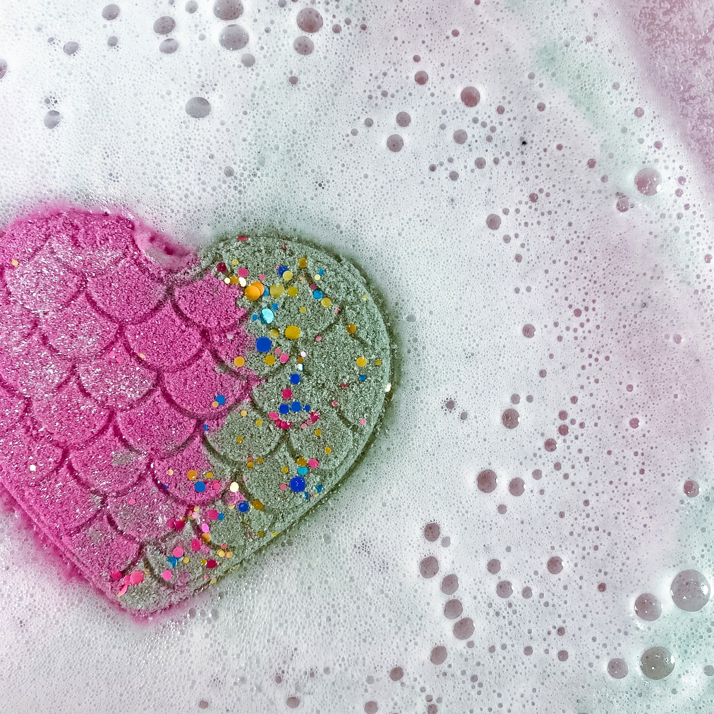 Bombe de bain surprise - Cœur Sirène