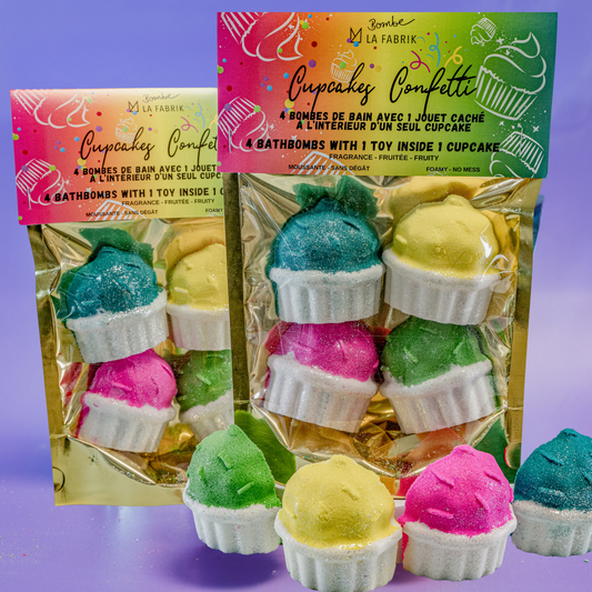 Bombe de bain surprise - Cupcakes Confetti