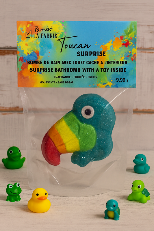 Bombe de bain surprise - Toucan Éclatant