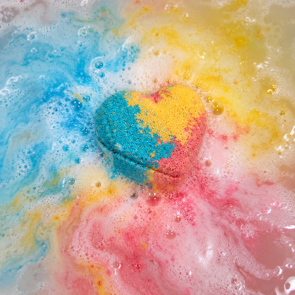 Bombe de bain - Coeur Coucher de soleil