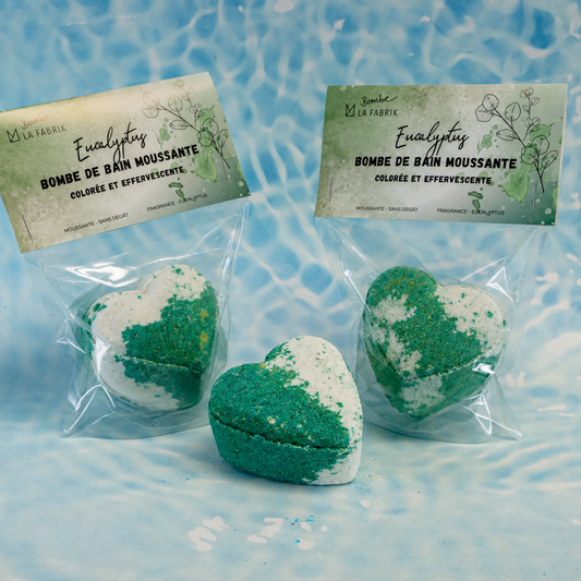 Bombe de bain - Coeur eucalyptus